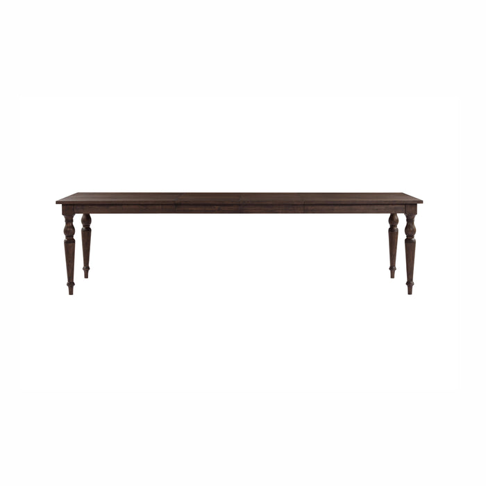 Mila 74"-114" Dark Brown Extendable Rectangular Dining Table - Home And Beyond