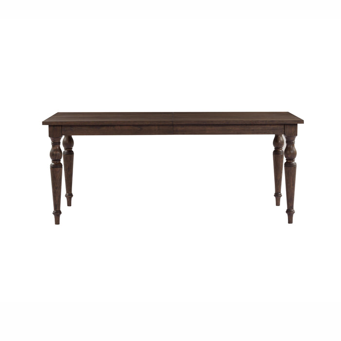 Mila 74"-114" Dark Brown Extendable Rectangular Dining Table - Home And Beyond