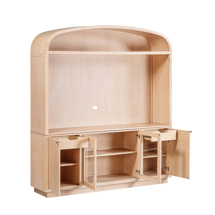 Marlow 77" Wood Entertainment Center - Home And Beyond