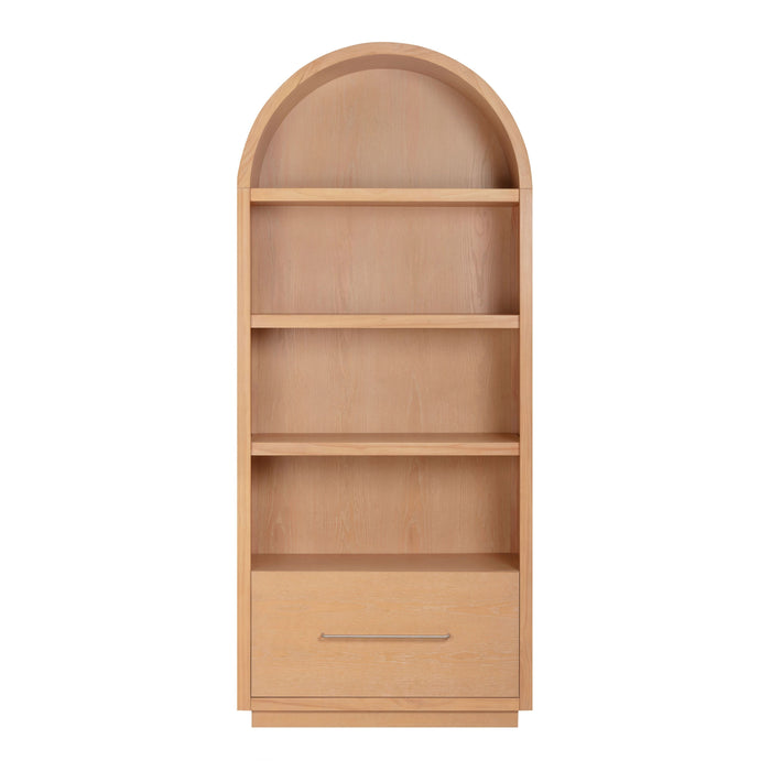 Marlow Wood Bookcase With File Drawer - Home And Beyond