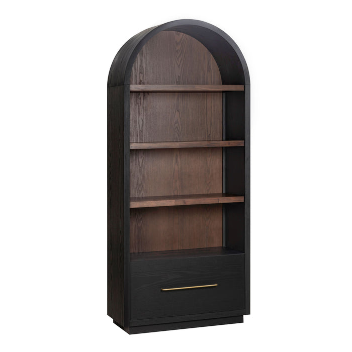 Marlow Wood Bookcase With File Drawer - Home And Beyond