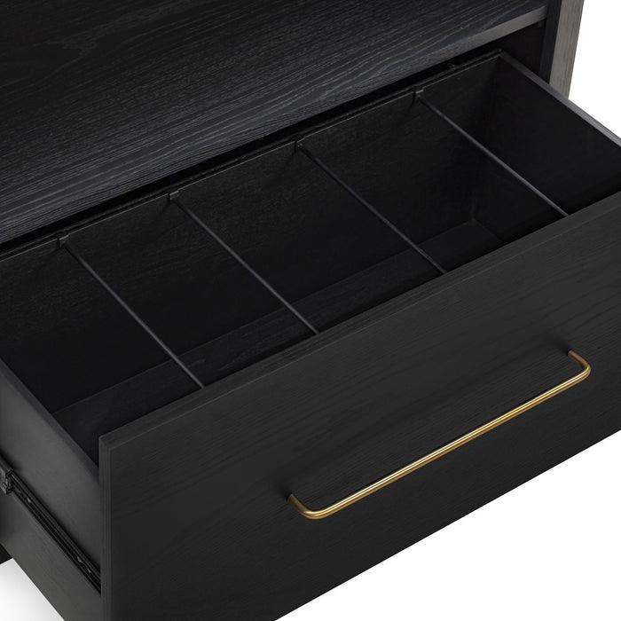 Marlow Wood Bookcase With File Drawer - Home And Beyond