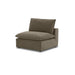 Cali Chocolate Brown Performance Velvet Armless Chair - Home And Beyond