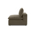 Cali Chocolate Brown Performance Velvet Armless Chair - Home And Beyond