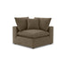Cali Chocolate Brown Performance Velvet Corner Chair - Home And Beyond