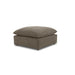 Cali Chocolate Brown Performance Velvet Ottoman - Home And Beyond