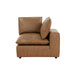 Cali Brown Leather Modular Corner Chair - Home And Beyond