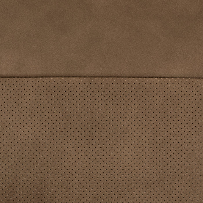 Cali 80" Brown Leather Modular Loveseat - Home And Beyond