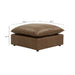 Cali Brown Leather Ottoman - Home And Beyond