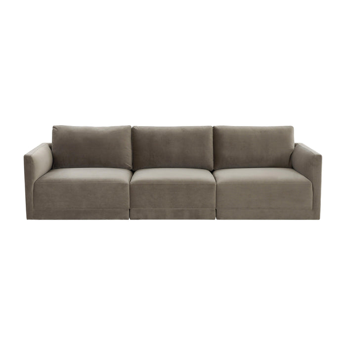 Willow 105" Performance Velvet Modular Sofa