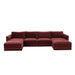 Willow 6-Piece Performance Velvet Modular U Sectional - Home And Beyond