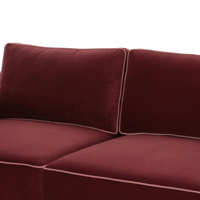 Willow 105" Performance Velvet Modular Sofa - Home And Beyond