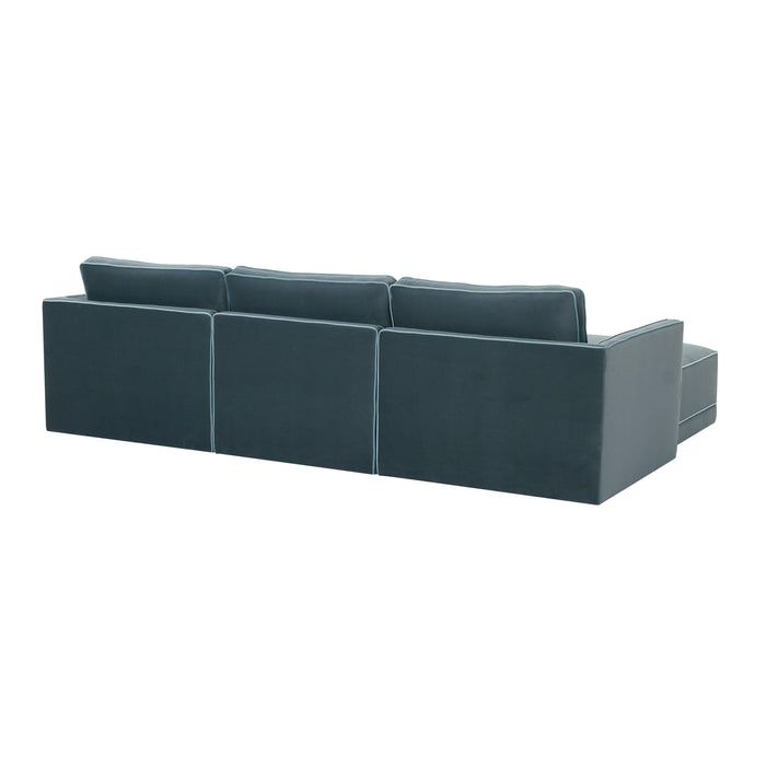 Willow 4-Piece Performance Velvet Modular Sectional - Home And Beyond