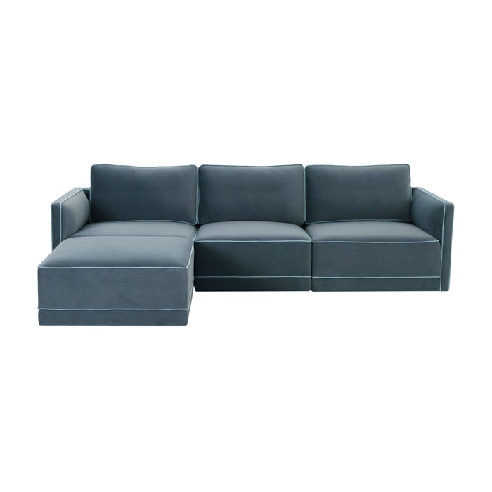 Willow 4-Piece Performance Velvet Modular Sectional - Home And Beyond