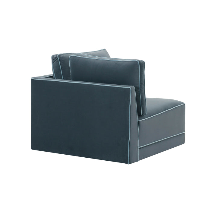 Willow Performance Velvet Modular Corner Chair - Home And Beyond
