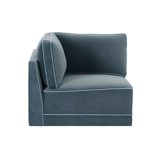 Willow Performance Velvet Modular Corner Chair - Home And Beyond