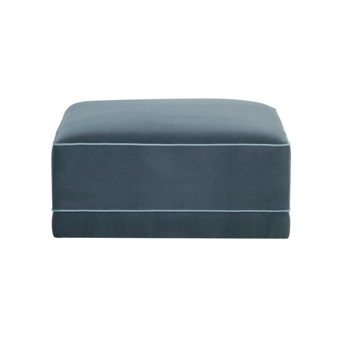 Willow Performance Velvet Modular Ottoman - Home And Beyond