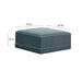 Willow Performance Velvet Modular Ottoman - Home And Beyond
