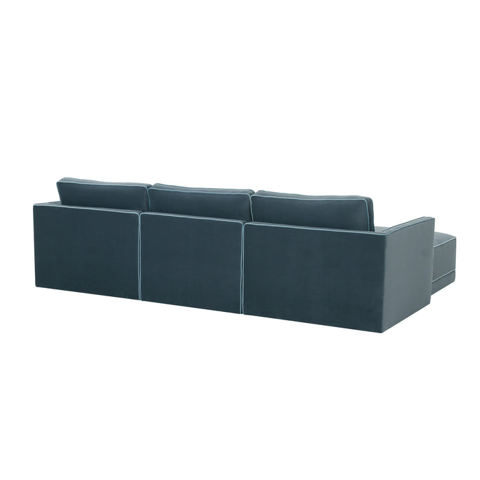 Willow 105" Performance Velvet Modular Sofa - Home And Beyond