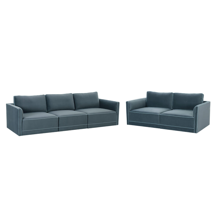 Willow 105" Performance Velvet Modular Sofa - Home And Beyond