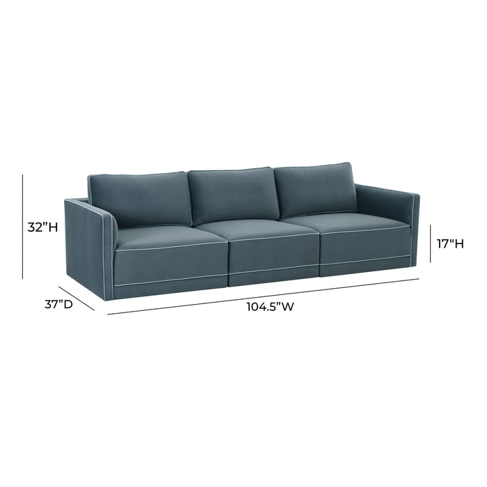Willow 105" Performance Velvet Modular Sofa - Home And Beyond