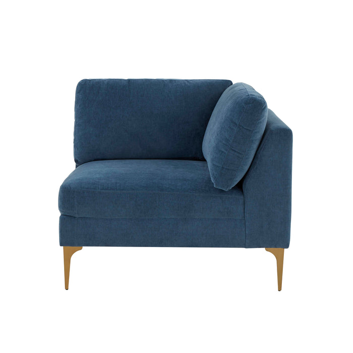 Serena Performance Velvet Modular Armless Chair - Home And Beyond