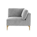 Serena Performance Velvet Modular Armless Chair - Home And Beyond