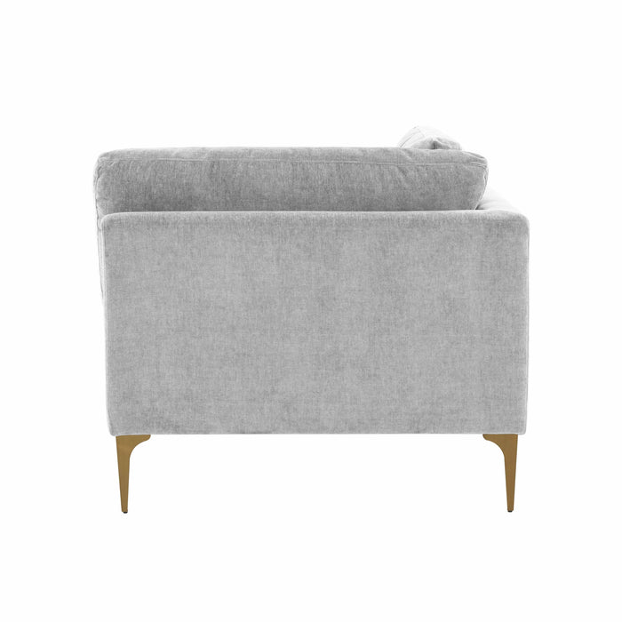 Serena Performance Velvet Modular Armless Chair - Home And Beyond