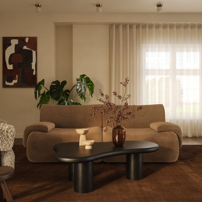 Zenith Performance Velvet Modular Corner Chair - Home And Beyond