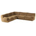 Zenith 5-Piece Latte Brown Performance Velvet Modular L-Sectional - Home And Beyond