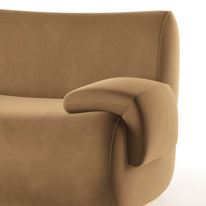 Zenith 5-Piece Latte Brown Performance Velvet Modular L-Sectional - Home And Beyond