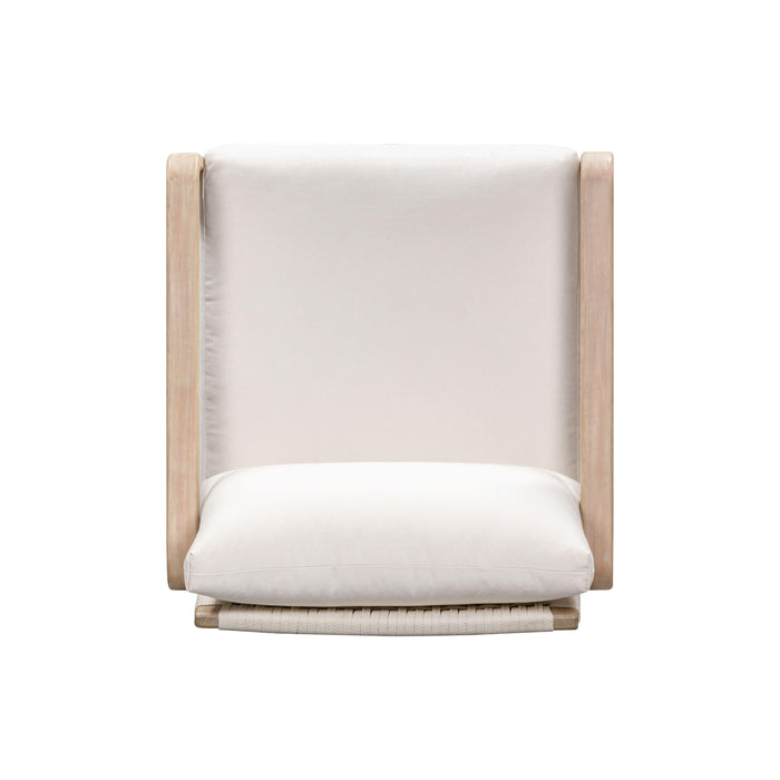 Palata Cream Performance Fabric Outdoor Accent Chair - Home And Beyond