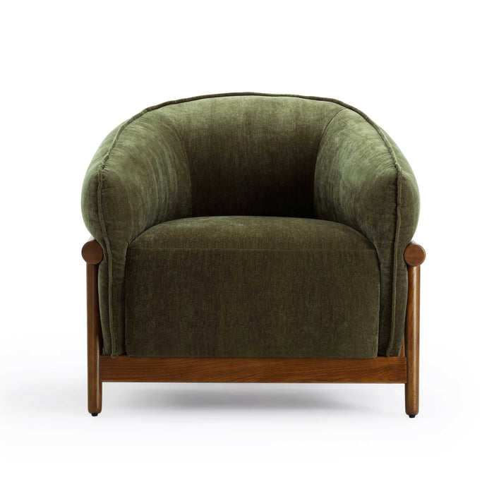 Piedmont Upcycled Contract-Grade Chenille Accent Chair - Home And Beyond