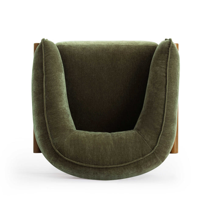 Piedmont Upcycled Contract-Grade Chenille Accent Chair - Home And Beyond