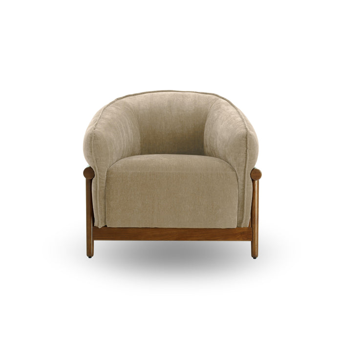 Piedmont Upcycled Contract-Grade Chenille Accent Chair - Home And Beyond