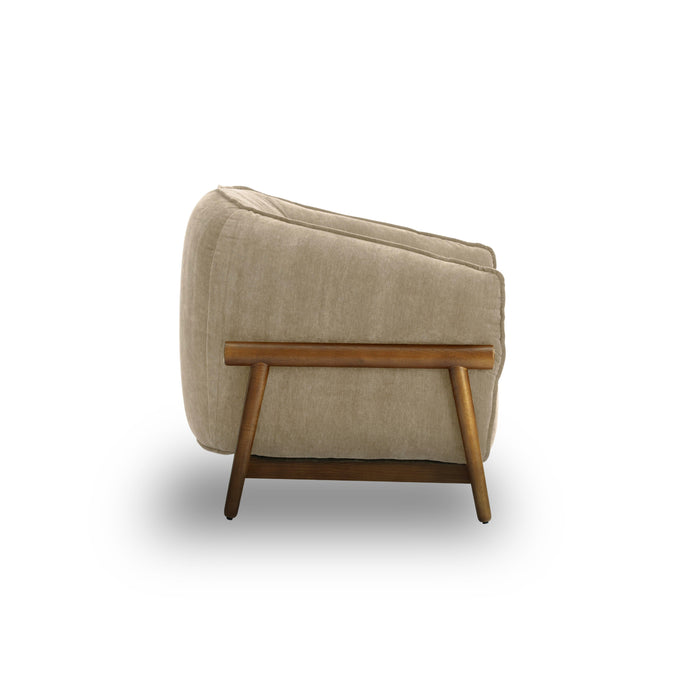 Piedmont Upcycled Contract-Grade Chenille Accent Chair - Home And Beyond