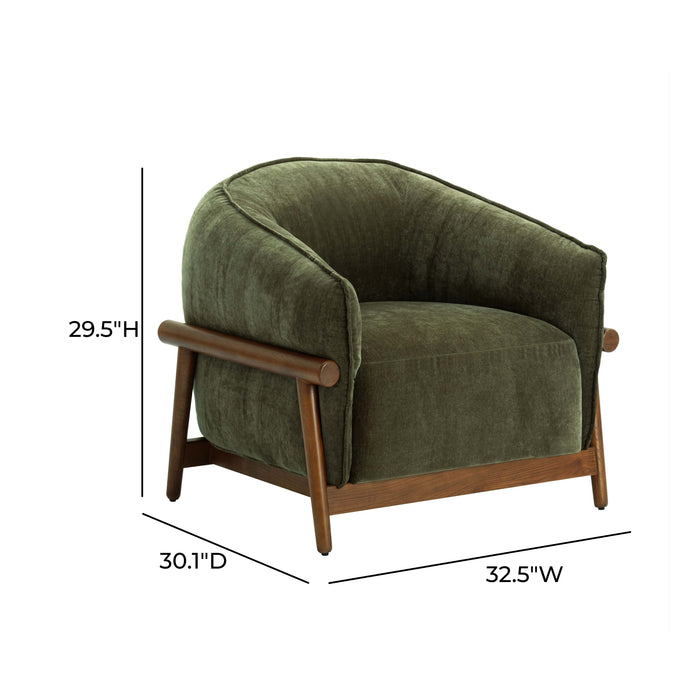 Piedmont Upcycled Contract-Grade Chenille Accent Chair - Home And Beyond
