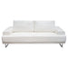 Russo Sofa w/ Adjustable Seat Backs in White Air Leather by Diamond Sofa image