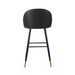 Oliver Black Vegan Leather Bar Chair (2 Per Carton)