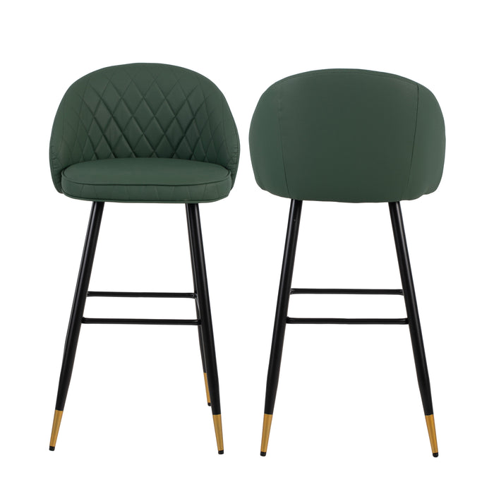 Oliver Green Vegan Leather Bar Chair (2 Per Carton)