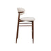 Royce Bar Chair W/Walnut Metal Frame- Beige (2 Per Carton)