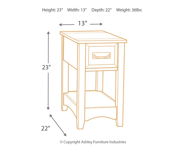 Breegin Chairside End Table - Home And Beyond