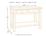 Bolanburg Sofa/Console Table - Home And Beyond