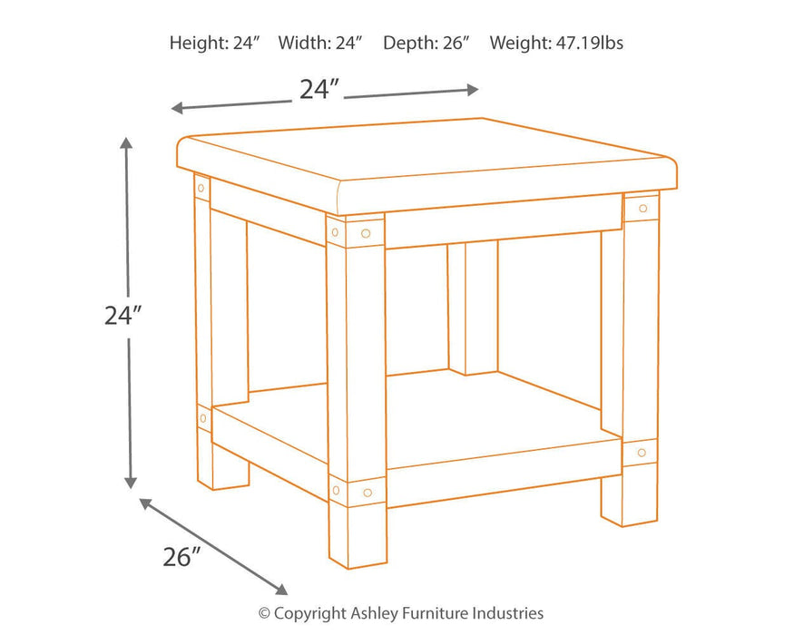 Carynhurst End Table - Home And Beyond