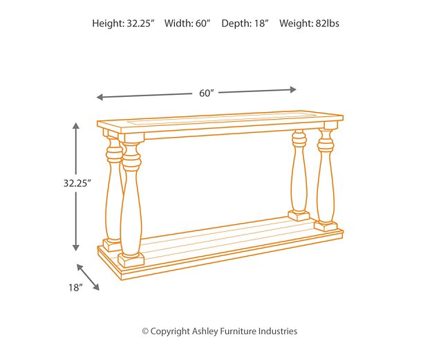 Mallacar Sofa/Console Table - Home And Beyond