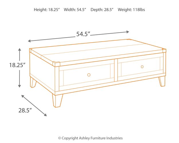 Todoe Coffee Table with Lift Top - Home And Beyond