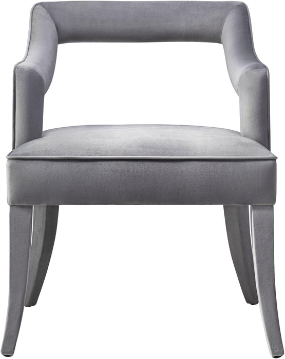 Tiffany Grey Velvet Chair - UK - Home And Beyond