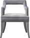 Tiffany Grey Velvet Chair - UK - Home And Beyond
