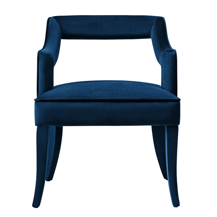 Tiffany Navy Velvet Chair - UK - Home And Beyond