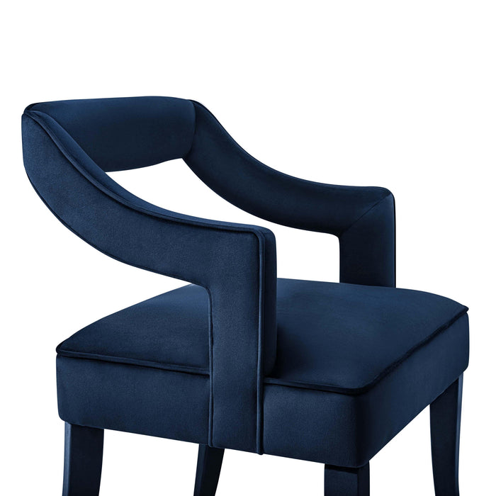 Tiffany Navy Velvet Chair - UK - Home And Beyond